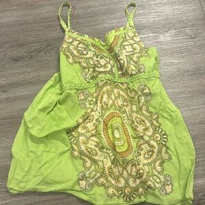 Mary Kate and Ashley y2k green top